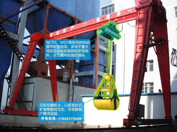 污水處理廠抓斗龍門吊